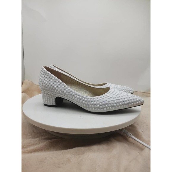 Helena Women's Pearl Studded Satin Platform Shoes